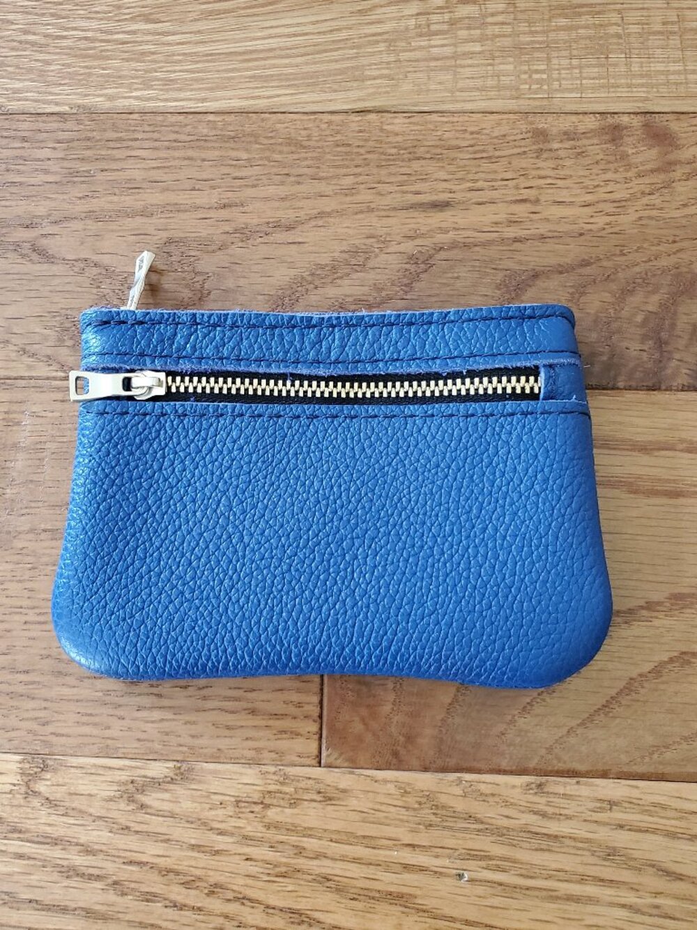 BNNU Portland Leather Goods Molino Blue Double Zip Wallet